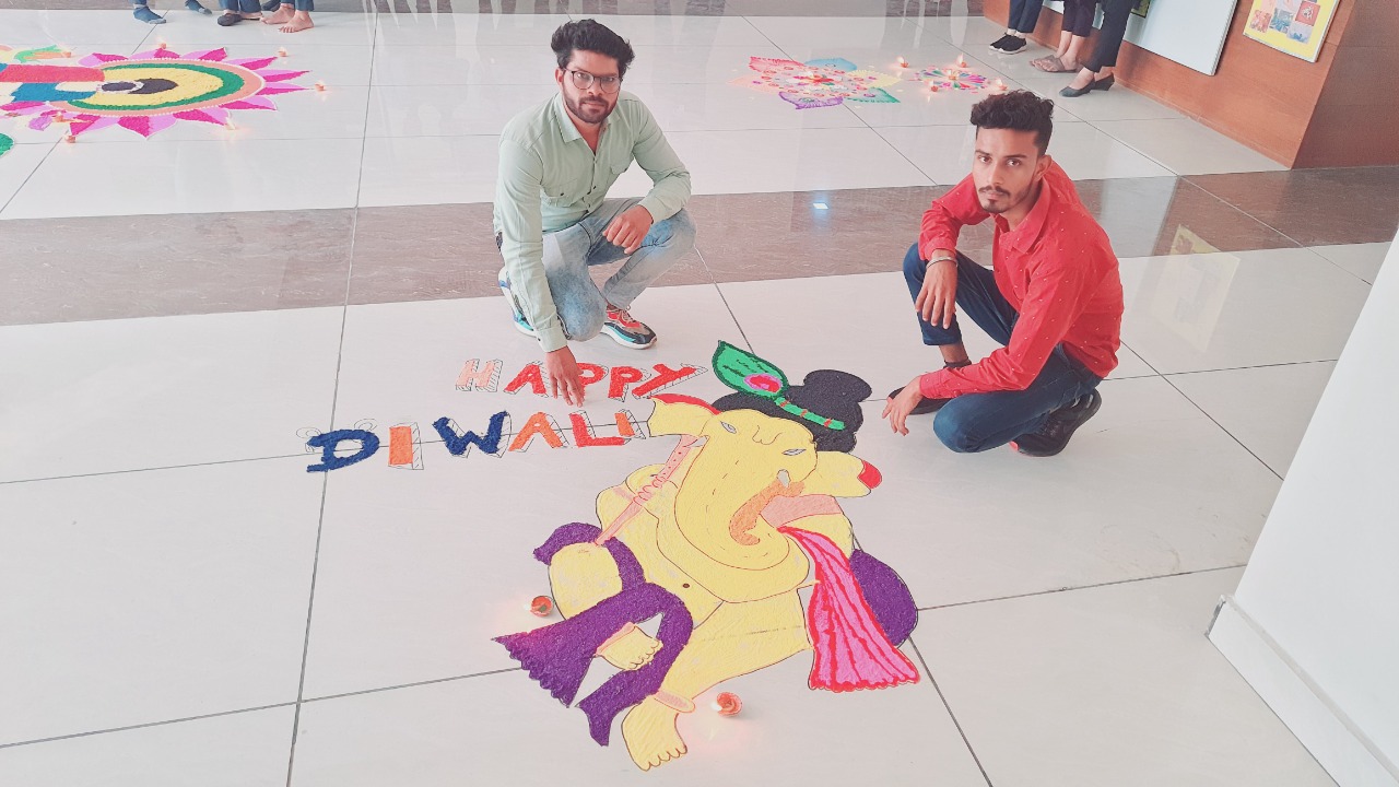 Rangoli Competition in Diwali 2021 Celebration