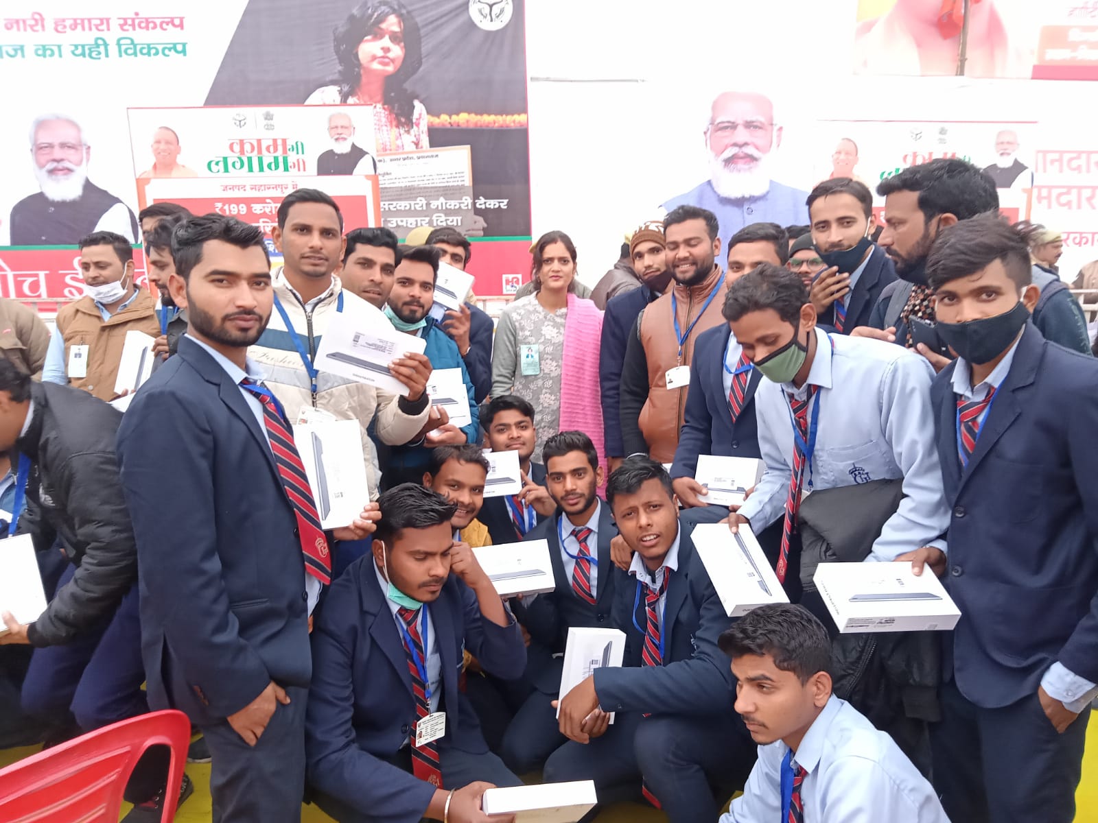 Received free Tablets from Govt Digishakti scheme